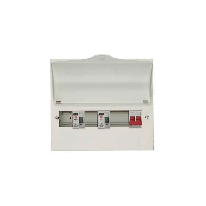 wylex NMRS7SSLMHIA 7 Way High Integrity Consumer Unit 100A Main Switch, 80A 30mA RCDs, Flexible Configuration