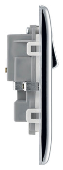 BG NPC22W Nexus Metal Polished Chrome Double Switched 13A Power Socket