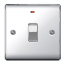 BG NPC31 Nexus Metal Polished Chrome Single Switch, 20A With Power Indicator