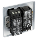 BG NPC82 Nexus Metal Polished Chrome Intelligent 400W Double Dimmer Switch, 2-Way Push On-Off