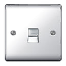 BG NPCBTS1 Nexus Metal Polished Chrome 1 Gang Slave Telephone Socket