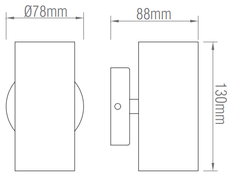 Saxby OD51004 ODI 35W 2-Light Wall  Light