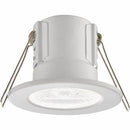 Saxby 73786 ShieldECO 500 Fire rated, IP65, Dimmable 5W Cool White Downlight -  Matt white Finish