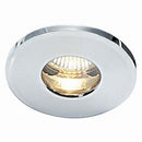 Saxby 50686 ShieldPlus IP65 Fire Rated, Dimmable, GU10 Downlight for Bathrooms in Polished Chrome