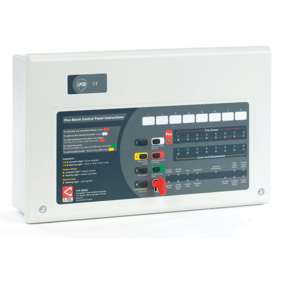 C-TEC CFP708-2 CFP AlarmSense 8 Zone Two-Wire Fire Alarm Panel