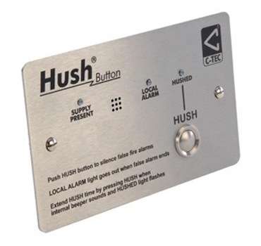 C-Tec XFP508X-SS BS 5839-6 Hush Button, Stainless Steel (XP95-Discovery protocol)