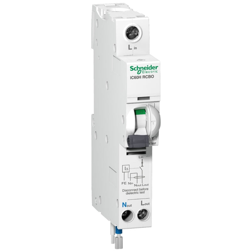 Schneider Electric A9D31820 20A, 1P + N - B Curve RCBO