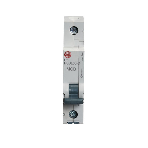 Wylex PSBL06-D 6A, D-Type Single Pole MCB