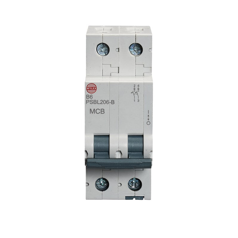 Wylex PSBL206-B 6A, B-Type, Double Pole MCB