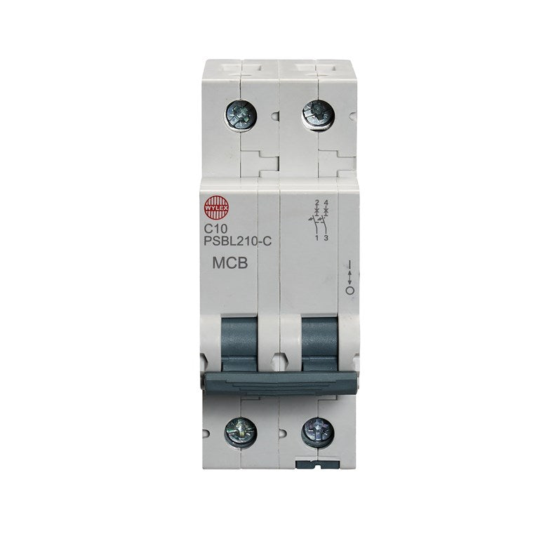 Wylex PSBL210-C 10A, C-Type Double Pole MCB