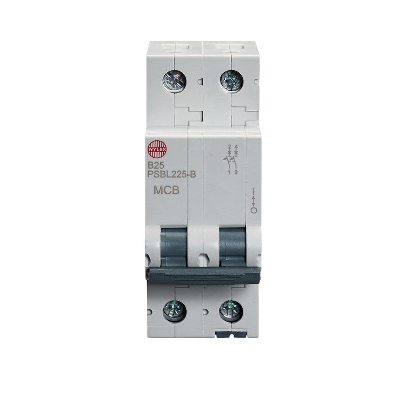 Wylex PSBL225-B 25A, B-Type, Double Pole MCB