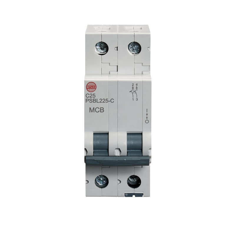 Wylex PSBL225-C 25A, C-Type Double Pole MCB