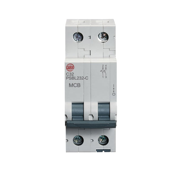 Wylex PSBL232-C 32A, C-Type Double Pole MCB