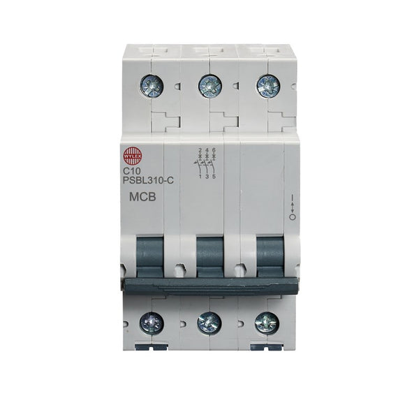 Wylex PSBL310-C 10A, C-Type Triple Pole MCB