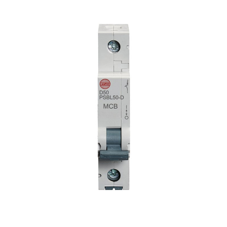 Wylex PSBL50-D 50A, D-Type Single Pole MCB