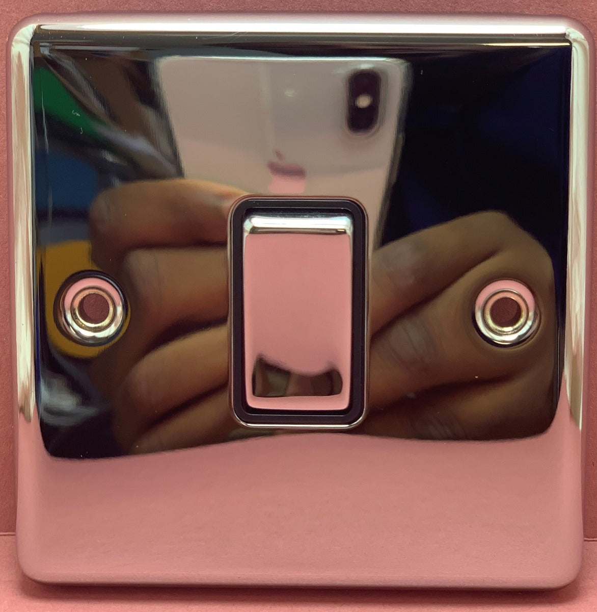 Quadrant D cor Single Light Switch 2 way 10a Polished Chrome & Black ...