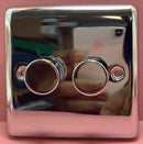 Quadrant Decor dimmer switch 2G 2W 400W Push Triac Dimmer Non-LED - QD-3504-22-PC-B