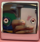 Quadrant Decor 1G Blank Plate with Polished Chrome Finish - QD-4011-PC-B