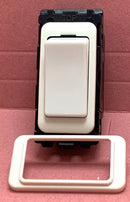 Quadrant Curveline Intermediate Switch for Grid Plate, White - QG13