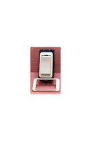 Quadrant Curveline Intermediate Switch for Grid Plate, White - QG13