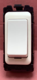 Quadrant Curveline 20A DP Switch for Grid Plate, White - QG30