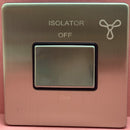 Quadrant Screwless 3-Pole Fan Isolator Switch in Chrome - QSS3110SC-B