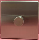 Quadrant Screwless 400W 1 Gang 2 Way Dimmer in Chrome - QSS3504-12SC-B