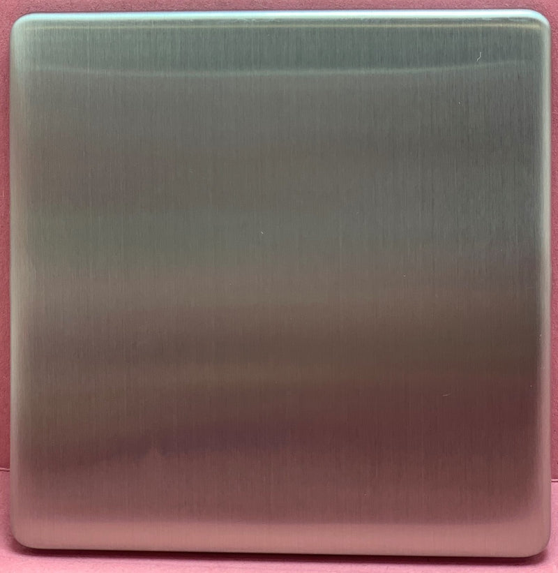 Quadrant Screwless Single Blank Plate in Chrome - QSS4011SC-B