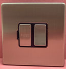 Quadrant Screwless 13A Switched Connection Unit in Chrome- QSS4190SC-B