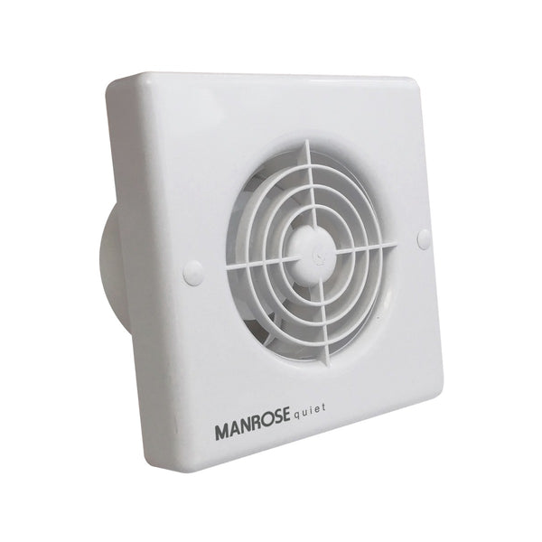 Manrose QF100TX5 - Quiet Fan - 100mm bathroom fan - timer - IPX5