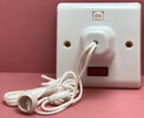 Quadrant XL 45A Pull Cord Ceiling Switch With Neon - QXL333