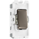 BG RBN30 Nexus Black Nickel Grid 20AX Switch Double Pole