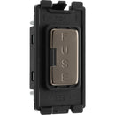 BG RBNFUSE Nexus Black Nickel Grid Fuse Hld 13A Fused