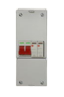 Wylex REC2MSPD Enclosed, Metal, 100A DP Supply Isolator with Type 2 SPD