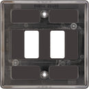 BG RNBN2 Black Nickel 2-Module Front Plate