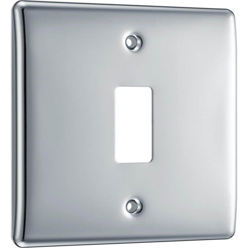 BG RNPC1 Nexus Polished Chrome 1-Module Front Plate