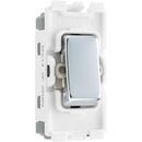 BG RPC14 Nexus Polished Chrome Grid 20AX Switch 2W Retractive  "Press"