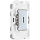 BG RPC30KY Nexus Polished Chrome Grid 20AX Sc Key Switch Double Pole