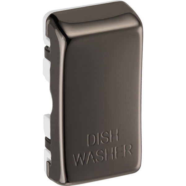 BG  RRDWBN Nexus Black Nickel Grid Switch Cover "DISH WASHER"