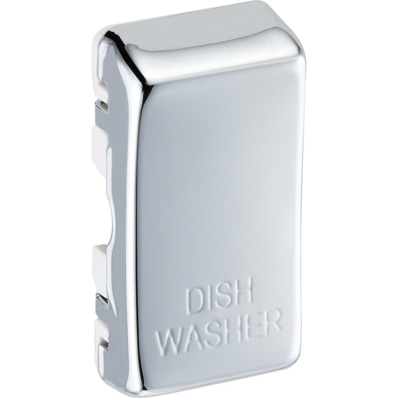 BG  RRDWPC Nexus Polished Chrome Grid Switch Cover "DISH WASHER"