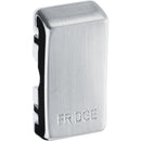 BG  RRFDBS Nexus Brushed Steel Grid Switch Cover "FRIDGE"