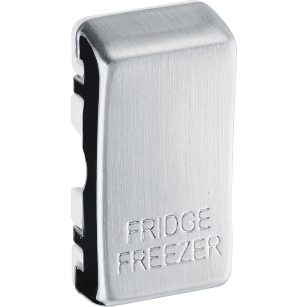 BG  RRFFBS Nexus Brushed Steel Grid Switch Cover "FRIDGE FREEZER"