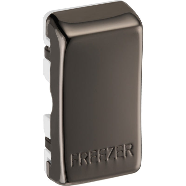BG  RRFZBN Nexus Black Nickel Grid Switch Cover "FREEZER"