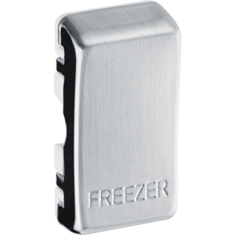 BG  RRFZBS Nexus Brushed Steel Grid Switch Cover "FREEZER"