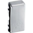 BG  RRMWBS Nexus Brushed Steel Grid Switch Cover "MICROWAVE"