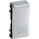 BG  RRTDBS Nexus Brushed Steel Grid Switch Cover "TUMBLE DRYER"