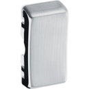 BG  RRUPBS Nexus Brushed Steel Grid Switch Cover PLAIN