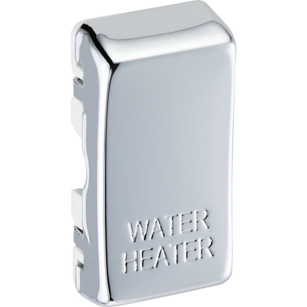 BG  RRWHPC Nexus Polished Chrome Grid Switch Cover "WATER HEATER"