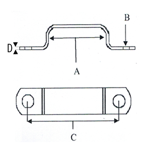 RSFJ342 18.0mm Fire-proof Cable "Saddle-Clip", Red, White & Black (Box of 50)