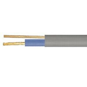 6241Y1.5mm Single & Earth Flat Grey PVC Mains Electricity Cable - 100M